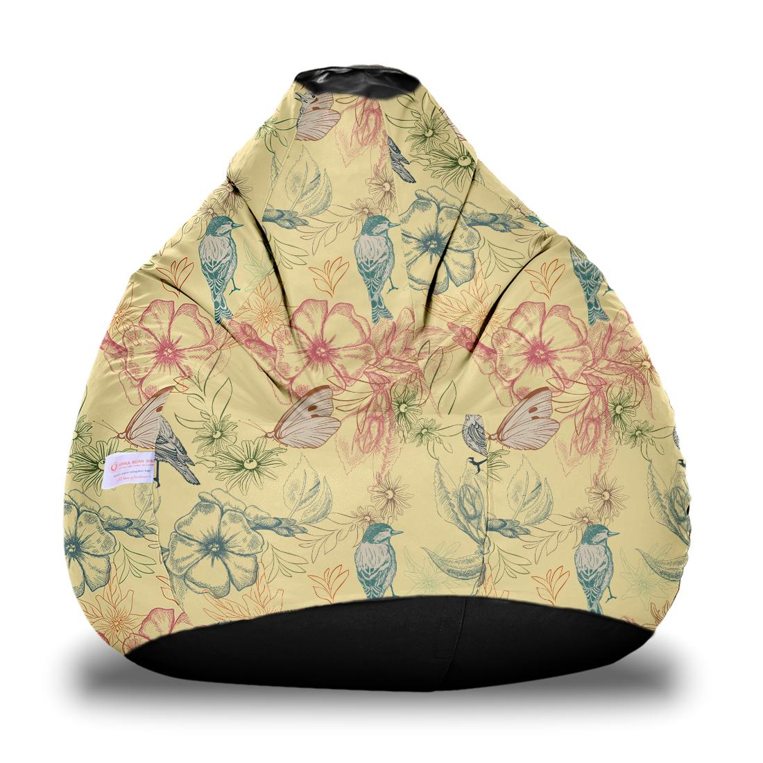 Orka Kids Digital Printed Filled Bean Bag With Beans (D20)